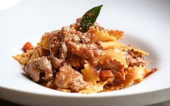Papardelle pasta with a rabbit stew ragout sauce of Gaia restaurant in Central. 03JAN17 SCMP/Jonathan Wong (Photo by Jonathan Wong/South China Morning Post via Getty Images)