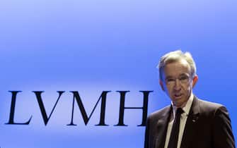 epa07330230 CEO of French luxury goup LVMH, Bernard Arnault attends a new conference to present the group's annual results, in Paris, France, 29 January 2019. According to reports, the world's leading luxury products group, recorded 46.8 billion euros revenue in 2018, 10 percent more than in the previous year.  EPA/IAN LANGSDON