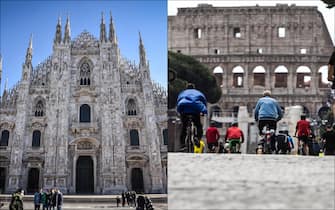 Le città di Milano e Roma