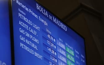 Prezzi materie prime su display Borsa di Madrid