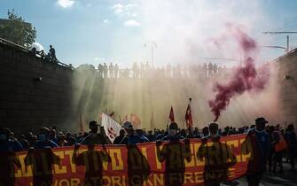 Manifestazione in solidarietÃ  dei lavoratori della GKN (Firenze - 2021-09-18, Stefano De Grandis) p.s. la foto e' utilizzabile nel rispetto del contesto in cui e' stata scattata, e senza intento diffamatorio del decoro delle persone rappresentate