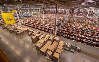 A MercadoLibre Inc. distribution and fulfillment center in Cajamar, Sao Paulo state, Brazil on Friday, Nov. 27, 2020. MercadoLibre is having another year of strong top-line growth, likely reaching 65% in 2020, after a slow start when the Covid-19 pandemic led to government lockdowns. Photographer: Jonne Roriz/Bloomberg via Getty Images