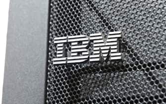 epa07677734 (FILE) - A close-up image of an IBM, International Business Machines, logo on a computer at IBM stand at CeBIT computing and IT trade fair in Hanover, Germany, 16 March 2015  (reissued 27 June 2019). Eiuropean Commission in a press release 27 June 2019 said 'European Commission has approved unconditionally, under the EU Merger Regulation, the proposed acquisition of Red Hat by IBM, both information technology companies based in the US.' Reports state the technology merger, valued at 34 billion USD, would be the third largest in the world if approved by all authorities.  EPA/MAURITZ ANTIN
