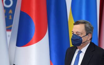 Italian Prime Minister, Mario Draghi, arrives at the La Nuvola center to partecipate at the G20 summit of world leaders to discuss climate change, Covid-19 and the post-pandemic global recovery in Rome, Italy, 30 October 2021.
ANSA/ETTORE FERRARI