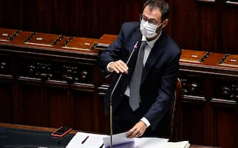 Il ministro dell'Agricoltura Stefano Patuanelli durante il question time alla Camera dei Deputati, Roma, 22 settembre 2021. ANSA/RICCARDO ANTIMIANI