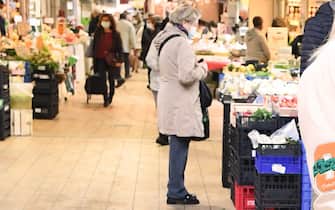 * NO WEB * * SPECIAL FEE EXCLUSIVE * Rome: Bianca Gascoigne at the market.  In the photo: Bianca Gascoigne, during a break from the recordings and rehearsals of Dancing with the Stars, wanders through the Trionfale market in Rome in search of Italian delicacies.