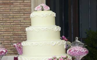 Una torta nuziale Una torta nuziale