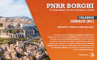 La grafica della Calabria sul progetto borghi del Pnrr