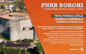 La grafica del Friuli Venezia Giulia sul progetto borghi del Pnrr