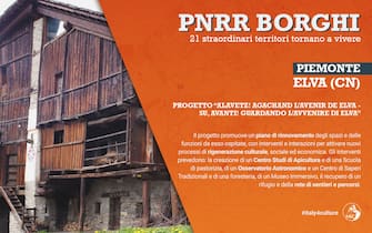 La grafica del Piemonte sul progetto borghi del Pnrr