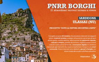 La grafica della Sardegna sul progetto borghi del Pnrr