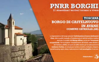 La grafica della Toscana sul progetto borghi del Pnrr