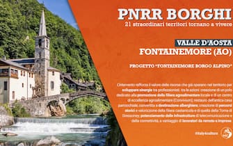 La grafica della Valle d'Aosta sul progetto borghi del Pnrr
