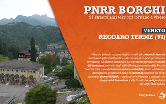 La grafica del Veneto sul progetto borghi del Pnrr