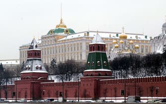 cremlino innevato a Mosca