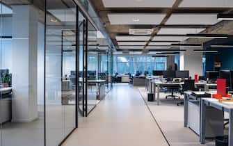 Impression of an interior of a modern office