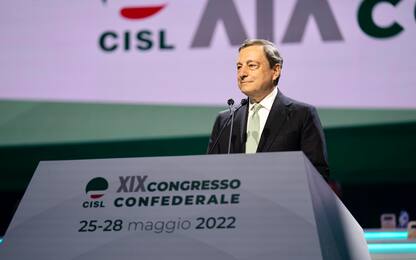 Congresso Cisl, Draghi tende la mano ai sindacati