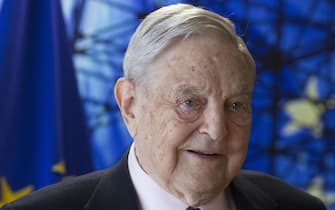 epa06739596 (FILE) - George Soros, founder and chairman of the Open Society Foundations prior to a meeting with EU commission President Jean-Claude Juncker (unseen) in Brussels, Belgium, 27 April  2017 (reissued 15 May 2018). According to media reports non 15 May 2018, George Soros' Open Society Foundations (OSF) is closing down its offices in Budapest, Hungary, and moves their operations to Berlin.  EPA/OLIVIER HOSLET / POOL