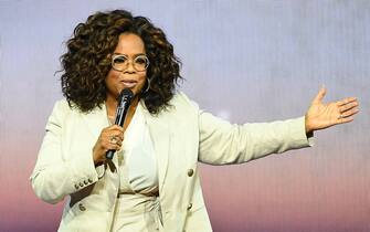 1202662597 SAN FRANCISCO, CA - FEBRUARY 22: Oprah Winfrey speaks during Oprah's 2020 Vision: Your Life in Focus Tour presented by WW (Weight Watchers Reimagined) at Chase Center on February 22, 2020 in San Francisco, California. (Photo by Steve Jennings/Getty Images)