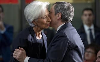 Il presidente della BCE Mario Draghi con Chrisitne Lagarde, presidente designata della Banca Centrale Europea, a Francoforte, 28 ottobre 2019.
ANSA/PAOLO GIANDOTTI/UFFICIO STAMPA QUIRINALE ++ NO SALES, EDITORIAL USE ONLY ++