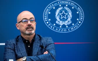 Italian Ecological Transition Minister, Roberto Cingolani, during a press conference at the end of the Council of Ministers at Chigi Palace in Rome, Italy, 04 August 2022.
ANSA/ANGELO CARCONI
