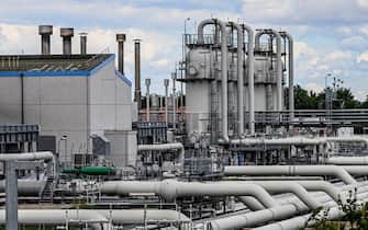 A general view over gas compressor station in Mallnow, Germany, 11 July 2022. ANSA/FILIP SINGER