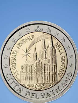 una rara moneta del vaticano