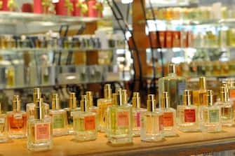 Fragrance on Sale At The Perfumery Galimard. Grasse. Cote D'azul. Provence. France. Europe. (Photo by: Anania Carri/REDA&CO/Universal Images Group via Getty Images)