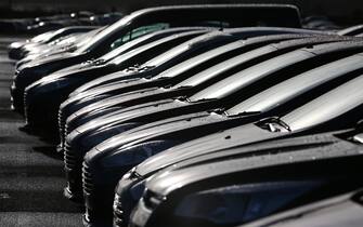 DAGENHAM, ENGLAND - JANUARY 13:  Cars are prepared for distribution at a Ford factory on January 13, 2015 in Dagenham, England. Originally opened in 1931, the Ford factory has unveiled a state of the art GBP475 million production line that will start manufacturing the new low-emission, Ford diesel engines from this November this will generate more than 300 new jobs, Ford currently employs around 3000 at the plant in Dagenham.  (Photo by Carl Court/Getty Images)