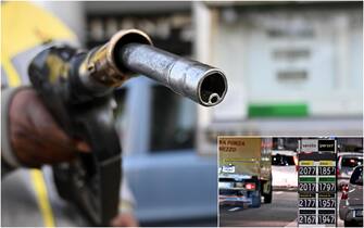 Una pompa di benzina Una pompa di benzina