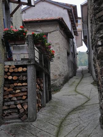 Life in the village of Carrega Ligure, Piedmont, Italy