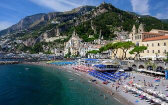 Italy ,Amalfi Coast, Amalfi, beach