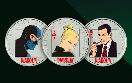 State Mint, new coins with Diabolik, Eva Kant and Ginko