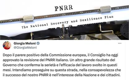 Pnrr, via libera dell'Ecofin al nuovo Piano dell'Italia