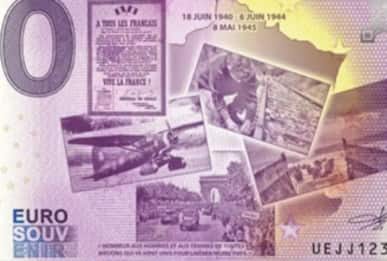 Banconota da 0 euro celebra gli 80 anni dello sbarco in Normandia