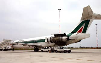 Un mezzo della flotta di Alitalia