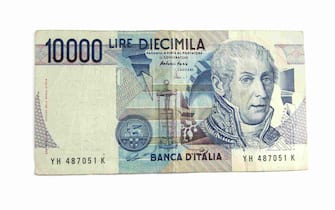 1984 Italian 10,000 Lire note.