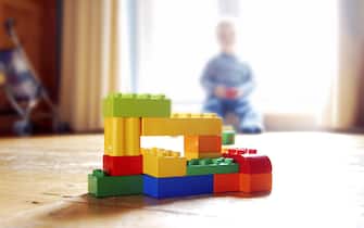 Lego building bricks constructed by a child. (Photo by David Potter/Construction Photography/Avalon/Getty Images)
