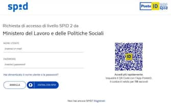 The screen shot on the official government website to apply for citizenship income with the Italian post office spid, 6 March 2019. The link that allows the submission of online applications has appeared on the portal set up by the government.  As announced, it is necessary to have the 'Spid' code, i.e. the digital identity to communicate with the public administration, but for now only those from Poste and Tim Id are active, while those who click with the Spid of the other seven operators cannot for now log in because the page marks 'error'.  ++HO - NO SALES EDITORIAL USE ONLY++