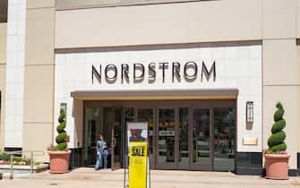 Nordstrom department store, with logo and signage, in the upscale Broadway Plaza shopping center in downtown Walnut Creek, California, July 30, 2017. (Photo by Smith Collection/Gado/Getty Images)