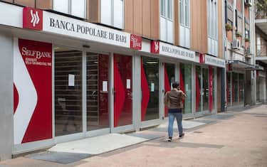 BARI, ITALY - MAY 30: An external view of the headquarters of Banca Popolare Di Bari on May 30, 2020 in Bari, Italy. Former co-director of Banca Popolare Di Bari, Gianluca Jacobini is under investigation for false accounting and prospectus and an obstacle to supervision alongside Giuseppe Marella and Nicola Loperfido. Jacobini was arrested and placed under house in January, along with his father, the bankâ  s former CEO Marco Jacobini. (Photo by Donato Fasano/Getty Images)
