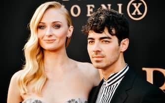 HOLLYWOOD, CALIFORNIA - JUNE 04: (EDITORS NOTE: Image has been processed using digital filters) Sophie Turner and Joe Jonas attend the premiere of 20th Century Fox's "Dark Phoenix" at TCL Chinese Theatre on June 04, 2019 in Hollywood, California. (Photo by Matt Winkelmeyer/Getty Images)