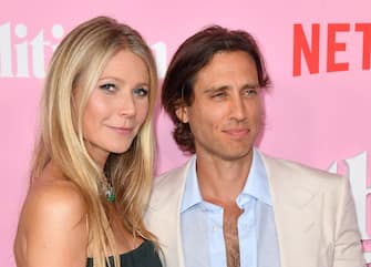 US actress Gwyneth Paltrow and her husband writer/producer Brad Falchuk arrive for the Netflix premiere of "The Politician" at the DGA theatre in New York City on September 26, 2019. (Photo by ANGELA WEISS / AFP) / ALTERNATIVE CROP        (Photo credit should read ANGELA WEISS/AFP via Getty Images)