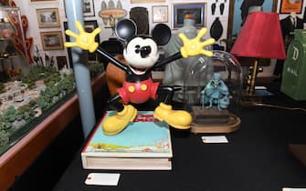 SHERMAN OAKS, CALIFORNIA - JULY 24: Auction items on display during the exclusive media preview of the Disneyland 65th anniversary auction at Van Eaton Galleries on July 24, 2020 in Sherman Oaks, California. (Photo by Kevin Winter/Getty Images)