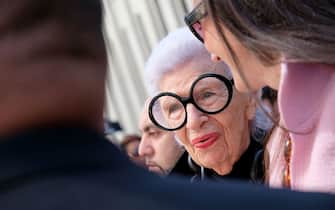 NEW YORK, NY - SEPTEMBER 14:  Iris Apfel attends the Naeem Khan fashion show during New York Fashion Week: The Shows at The Arc, Skylight at Moynihan Station on September 14, 2016 in New York City.  (Photo by Mike Coppola/Getty Images for New York Fashion Week: The Shows)