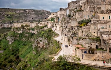 MATERA,ITALY - OCTOBER 23:  Views of the city of Matera on October 23, 2018 in Matera,Italy. The city of Matera, in the province of Basilicata in Puglia, Italy, which will be the 2019 European Capital of Culture. It is one of the oldest continually-inhabited cities in the world, dating from at least the tenth-century BC. (Photo by Andrew Hasson/Getty Images)