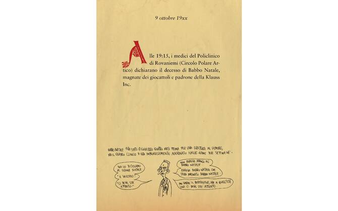 A Babbo Morto Zerocalcare Presenta Il Nuovo Libro A Fumetti Per Il Natale 2020 Foto