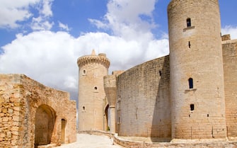Bellver Castle Castillo tower in Majorca at Palma de Mallorca Balearic Islands