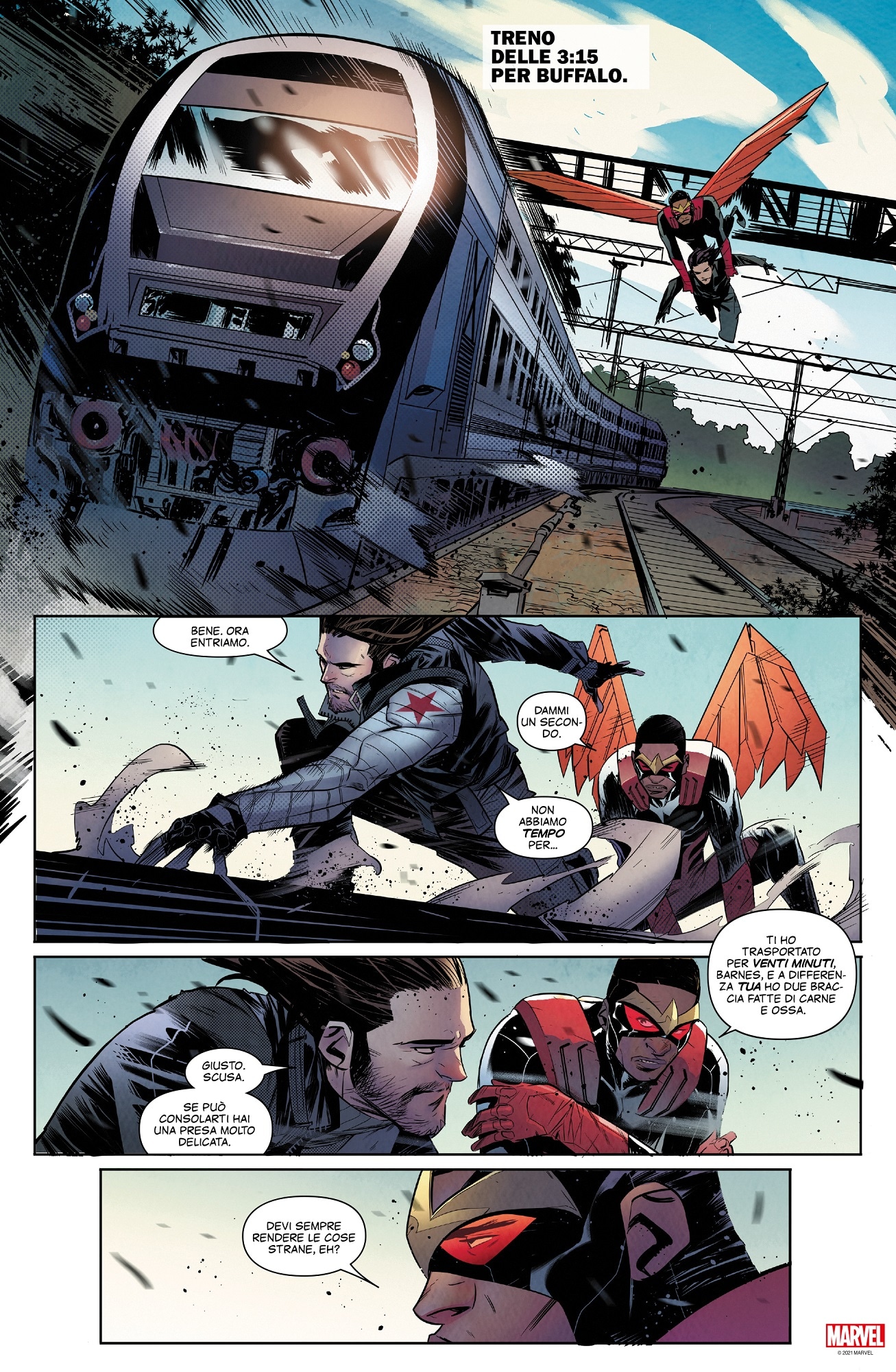 Falcon & The Winter Soldier – Taglia una testa di Derek Landy e Federico Vicentini Falcon Winter Soldier