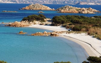 Un'immagine della Spiaggia del Cavaliere  diffusa il 31 gennaio 2013 dall' "Ente Parco Nazionale dell'Arcipelago di La Maddalena".  ANSA